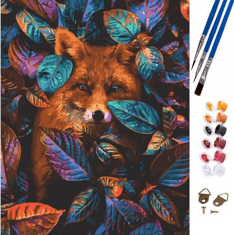 Očarujúce maľovanie podľa čísel - Líška